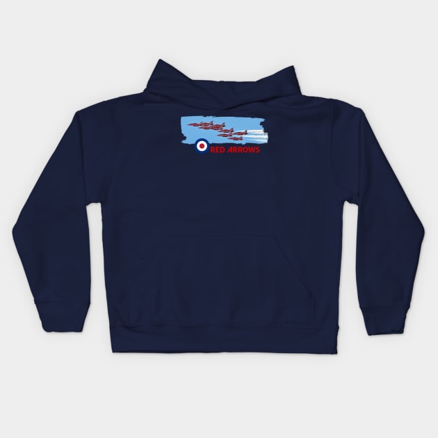 The Red Arrows Kids Hoodie by SteveHClark